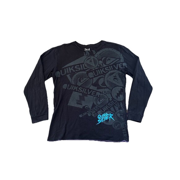 Vintage Y2K Quicksilver Thermal Long Sleeve Size XL Skater Surf‎ - Picture 1 of 4